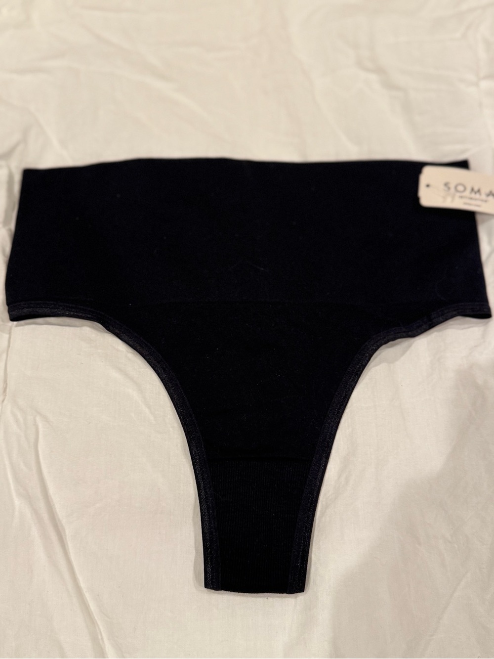 Soma Seamless Ultralight Thong, SZ M/L,Black,NWT